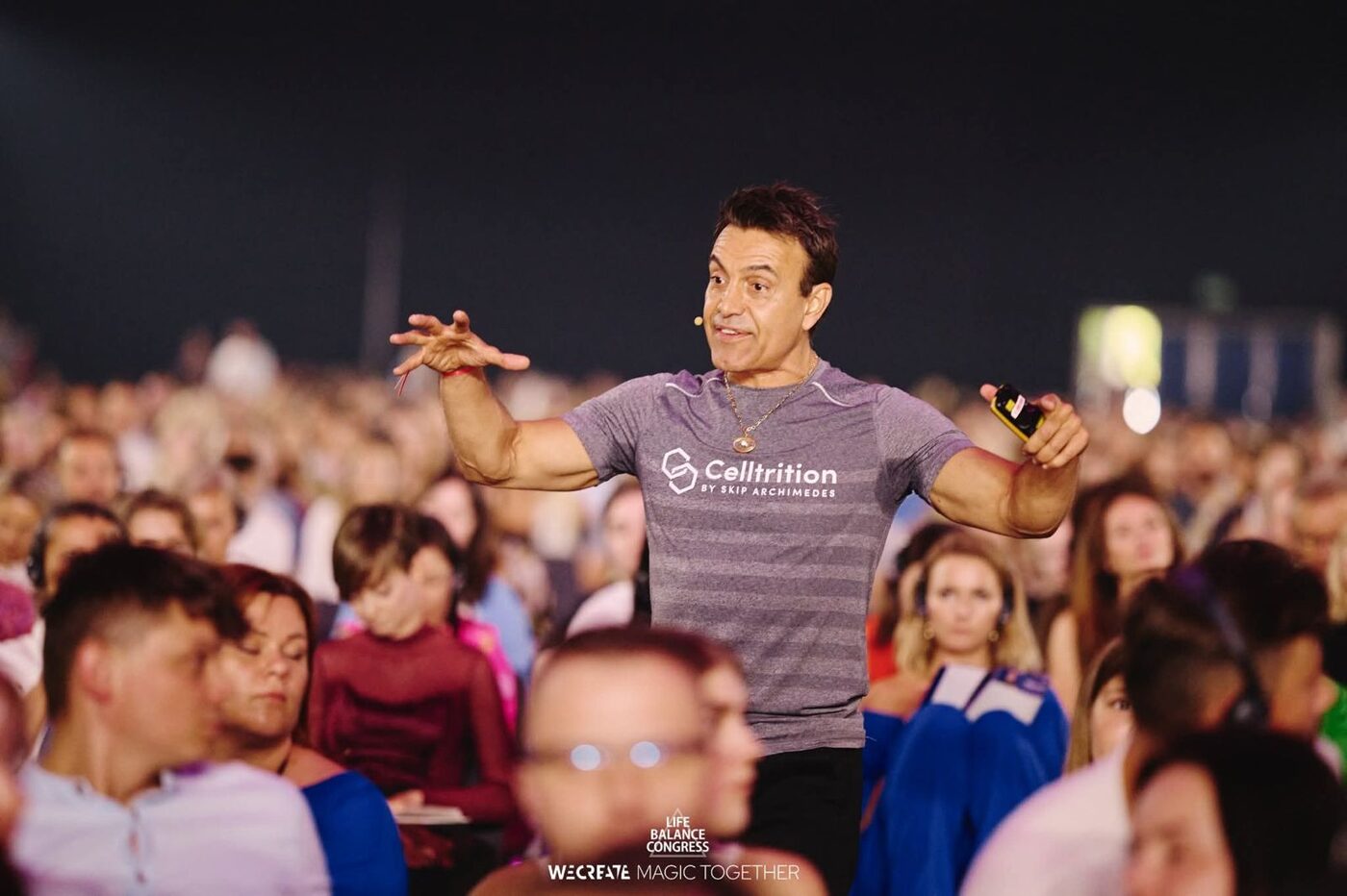 A moment from a previous event with Skip Archimedes